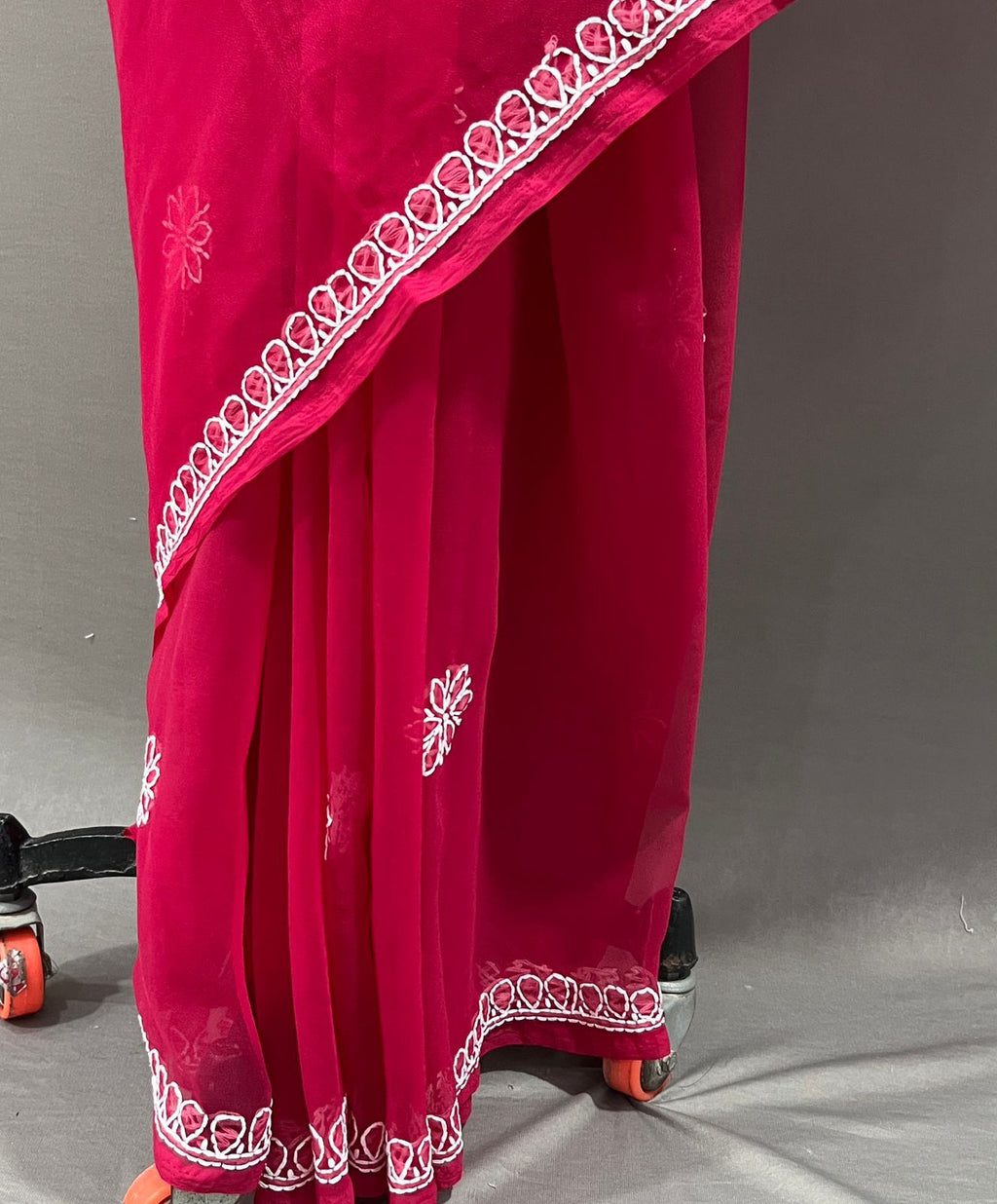 Maroon Palla Border Saree
