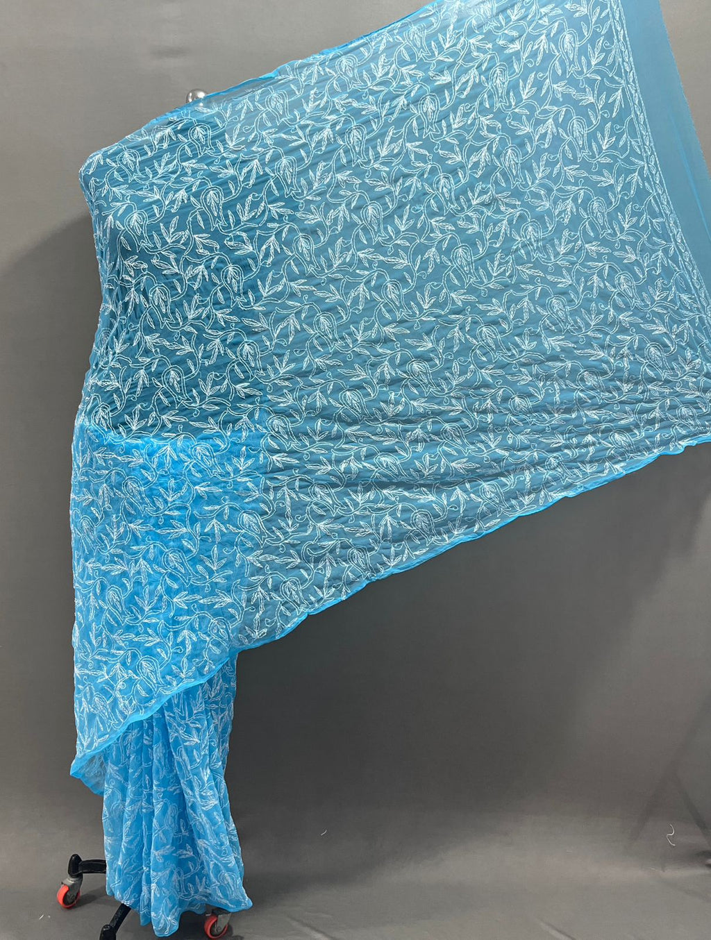 Sky Blue Blue Tepchi Saree