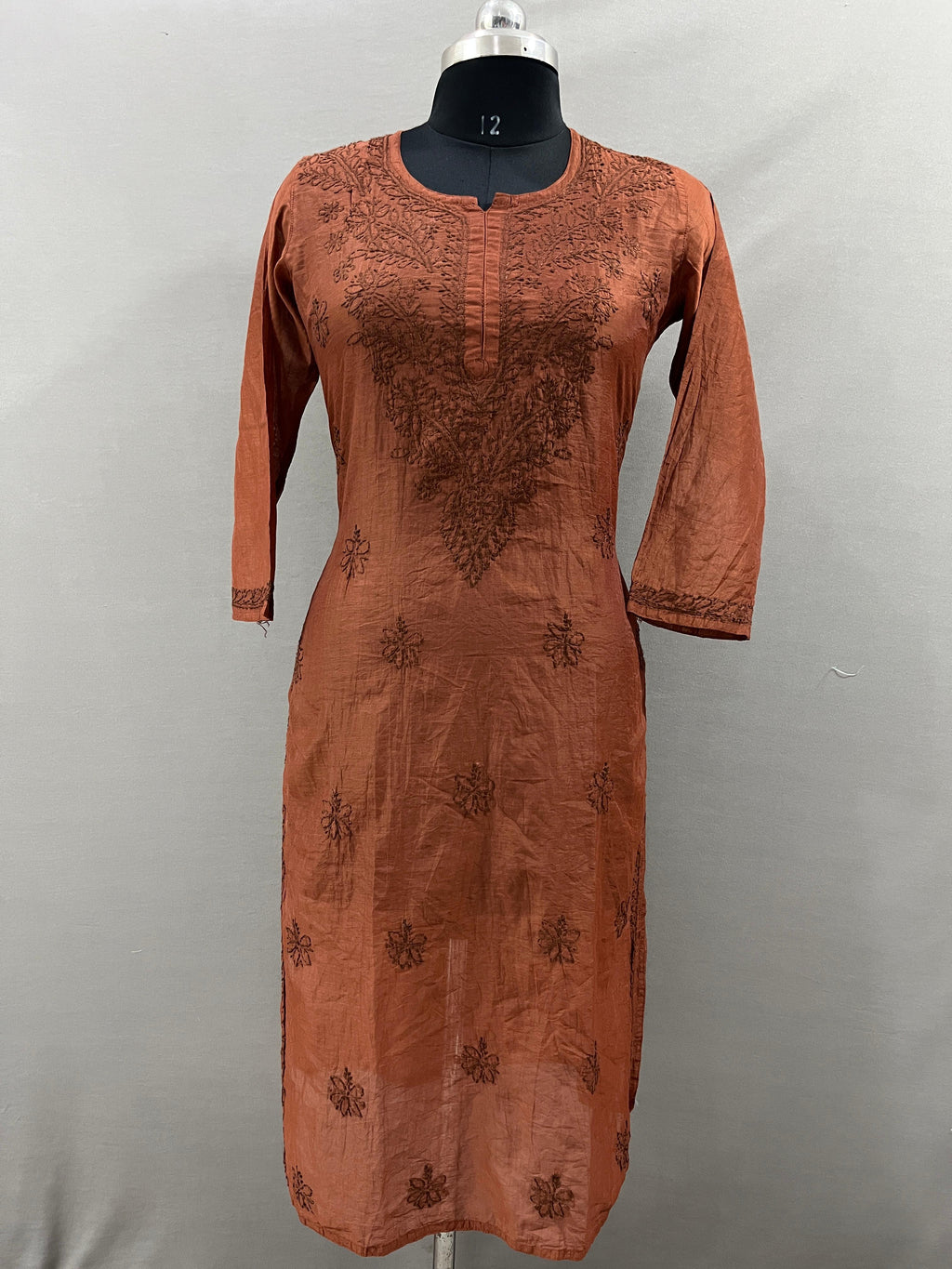 Brown Chanderi Kurta