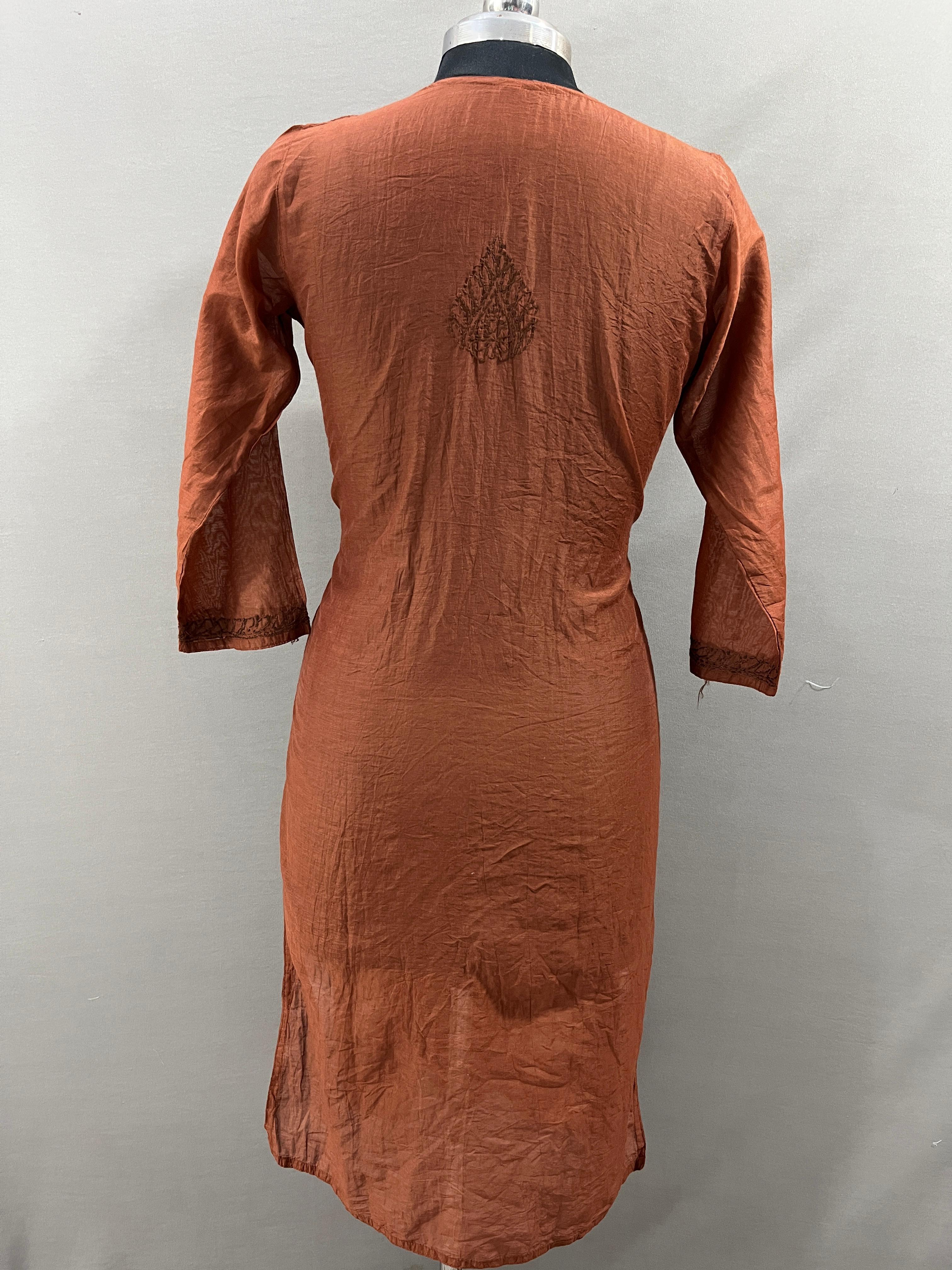 Brown Chanderi Kurta