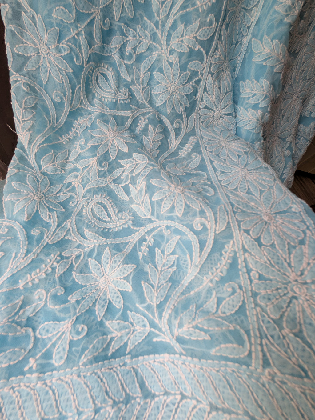 Blue Full Jaal Saree