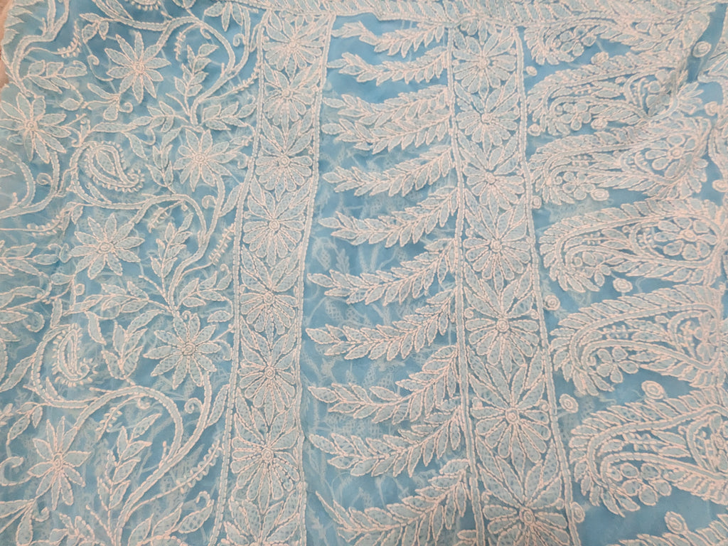 Blue Full Jaal Saree