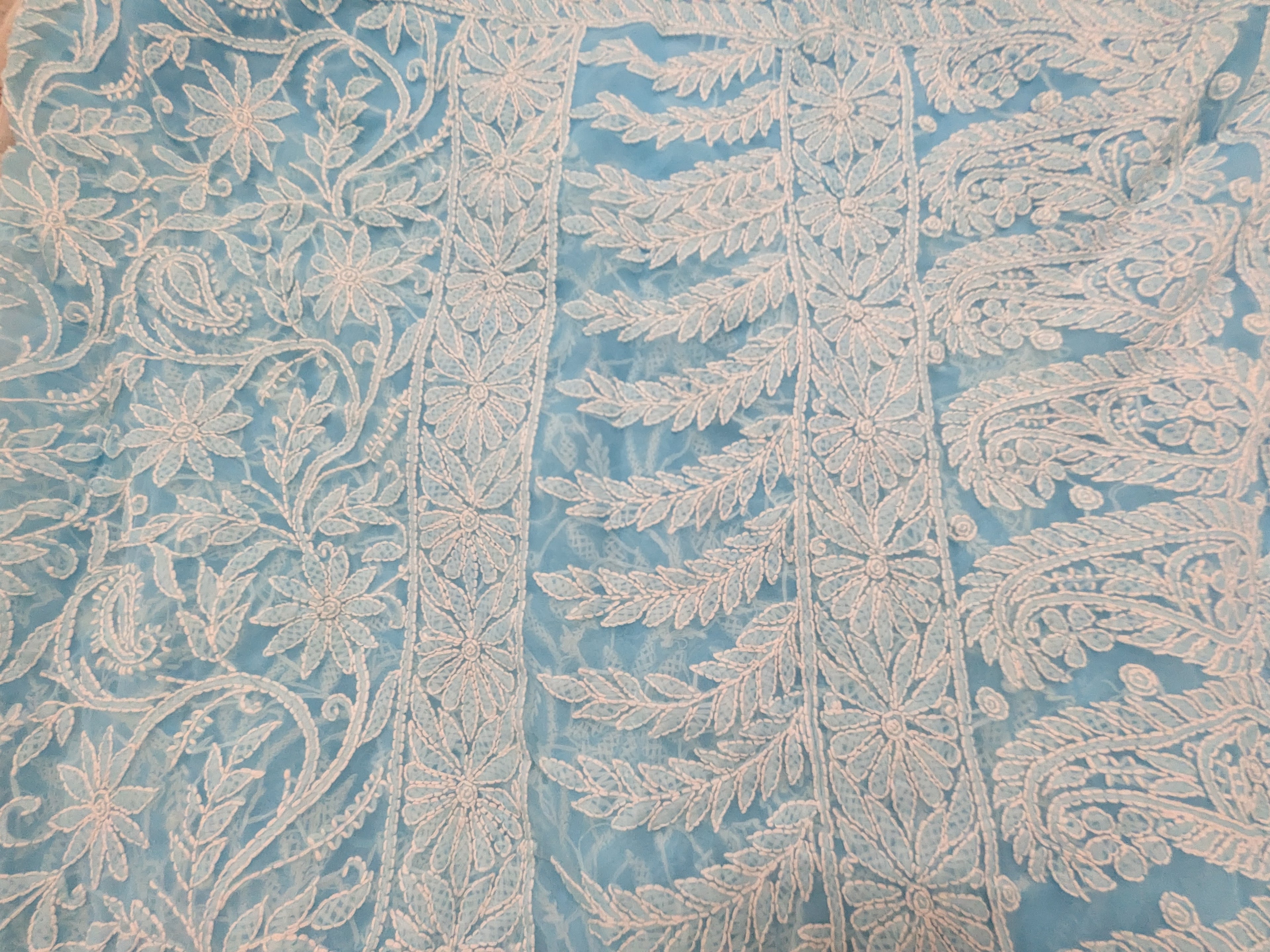 Blue Full Jaal Saree