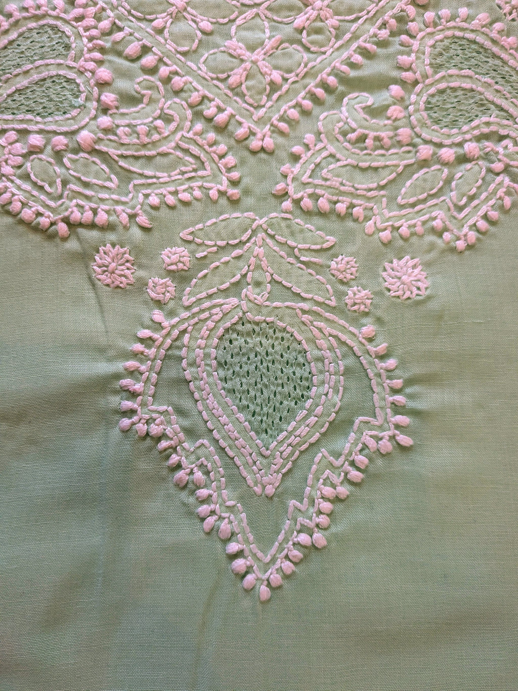 Sea Green Cotton Unstiched Suit