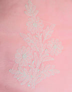 Baby Pink Cotton Unstiched Suit