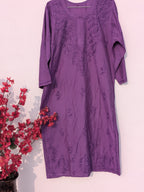 Violet Chanderi Kurta