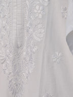 White Chanderi Kurta