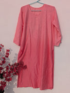 Pink Chanderi Kurta