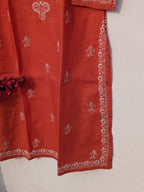 Red Cotton Kurta