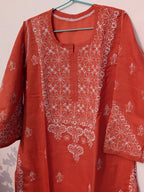 Red Cotton Kurta