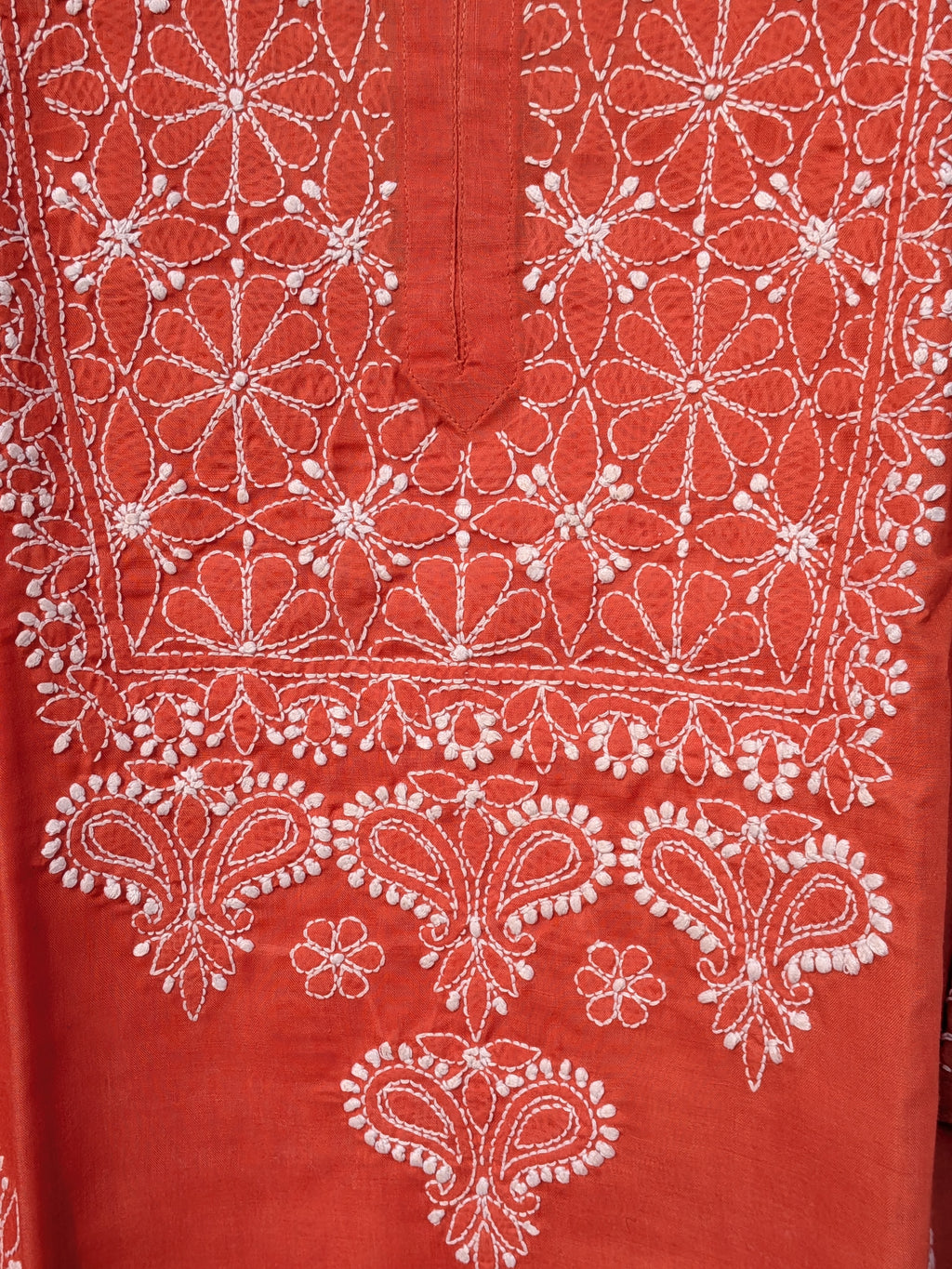Red Cotton Kurta
