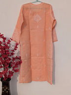 Peach Cotton Kurta