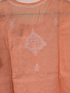 Peach Cotton Kurta