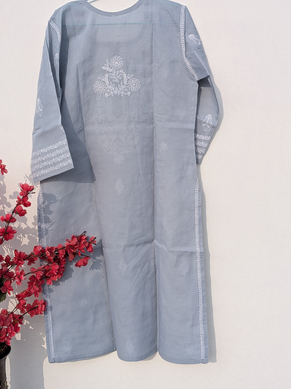 Grey Cotton Kurta