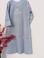 Grey Cotton Kurta