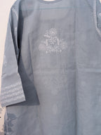 Grey Cotton Kurta