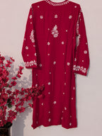 Red Rayon Kurta