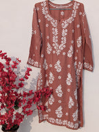 Brown Rayon Kurta