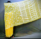 Yellow Half Jaal Saree