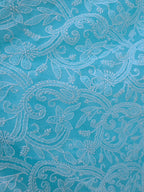 Sea green half jaal saree