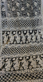 Black full jaal gotta patti saree