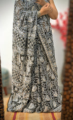 Black full jaal gotta patti saree