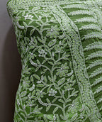 Light green full jaal saree