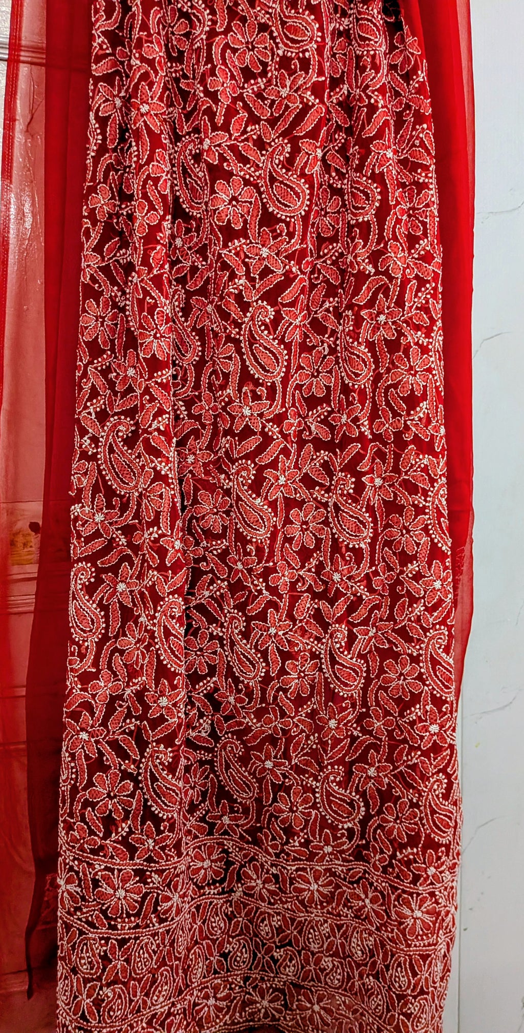Red Jaal suit unstitched
