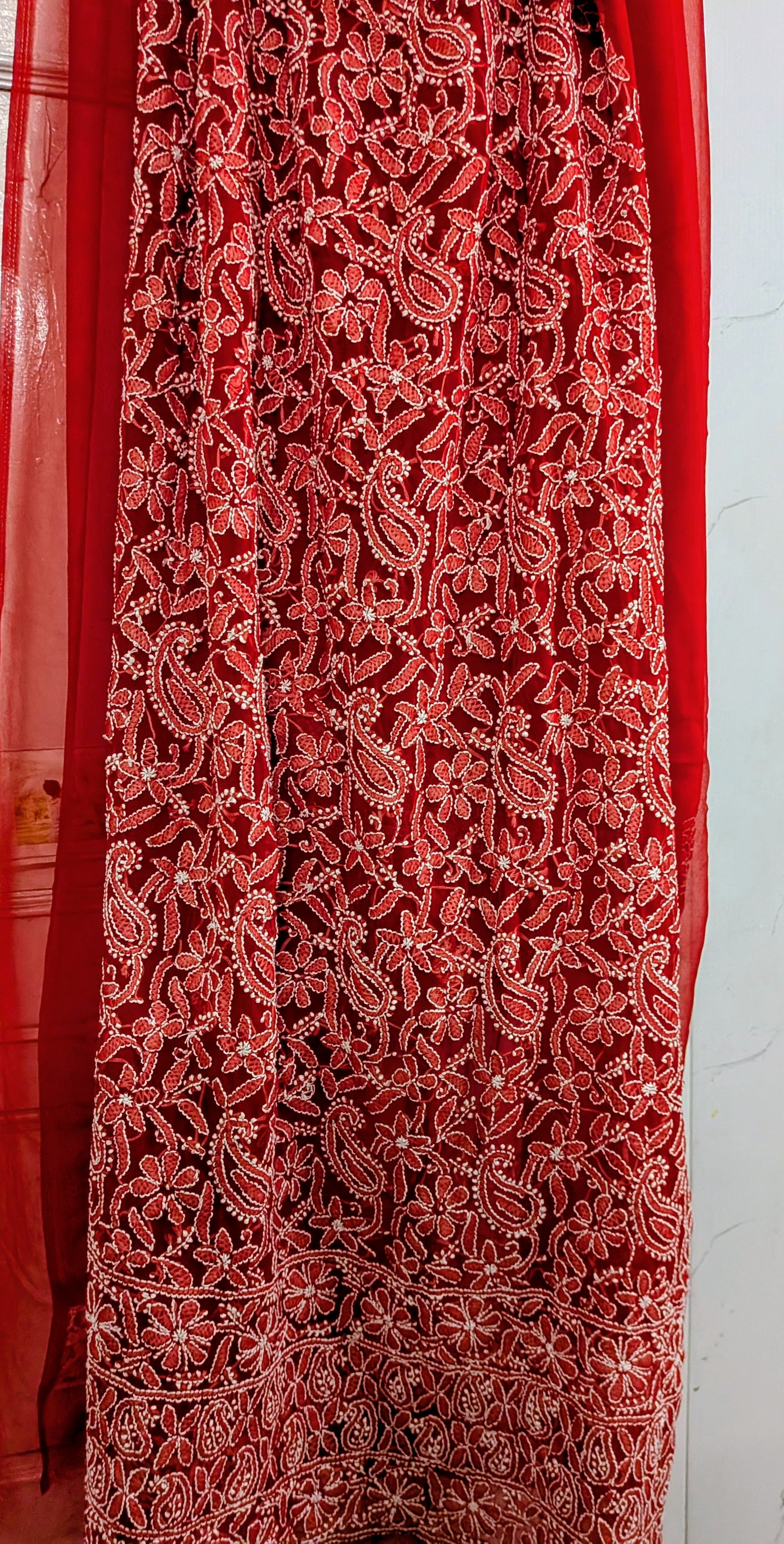 Red Jaal suit unstitched
