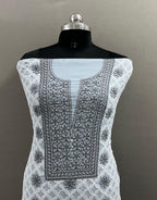 Jaal suit cross design