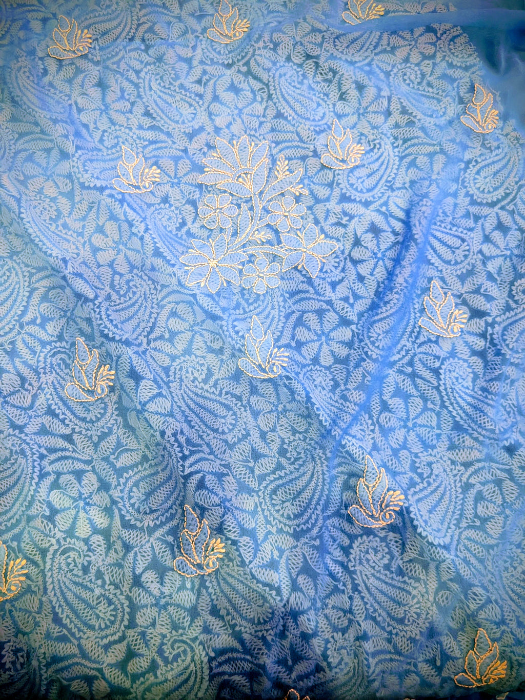 Blue jaal unstitched suit