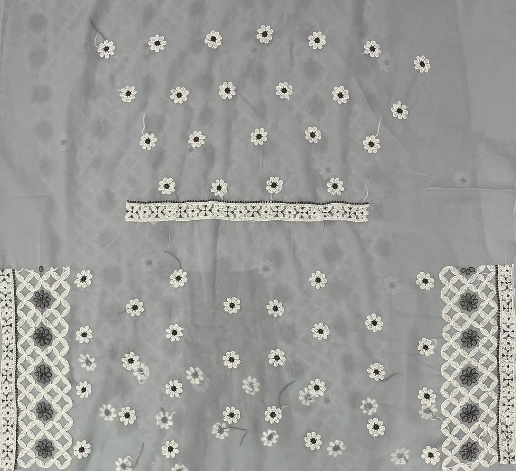 Jaal suit cross design