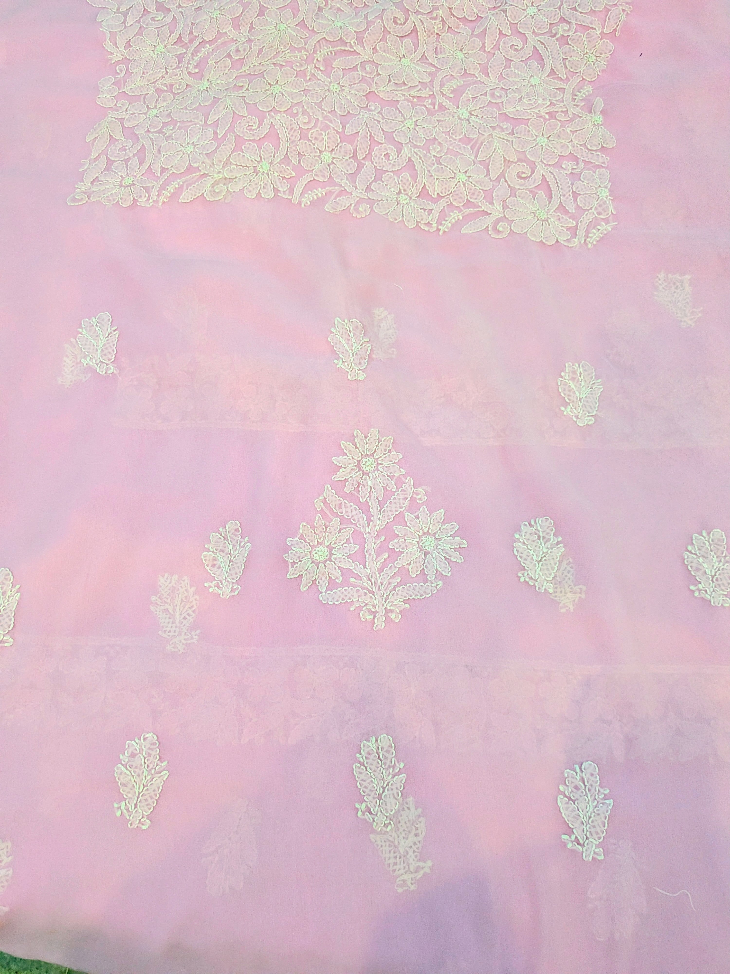 Pink jaal 3 pc suit