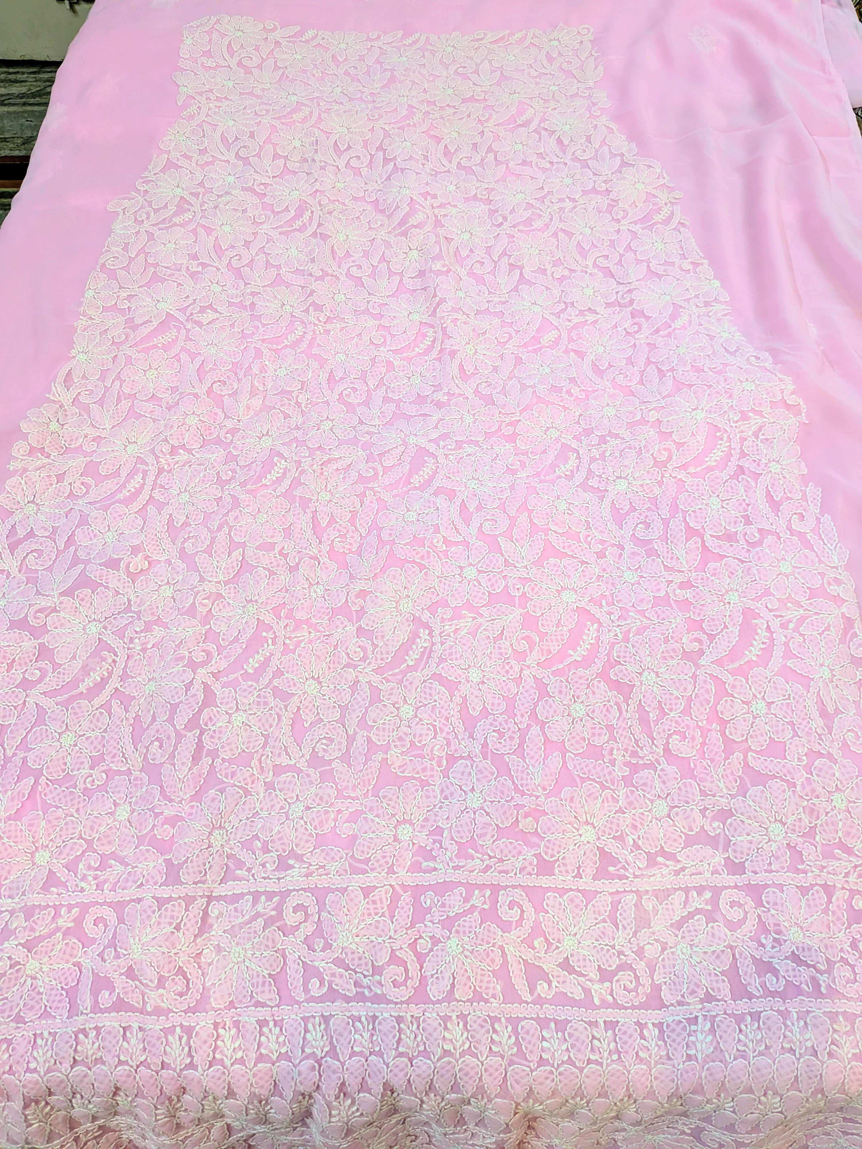 Pink jaal 3 pc suit