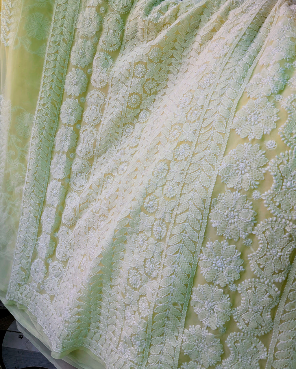 Butter yellow half jaal